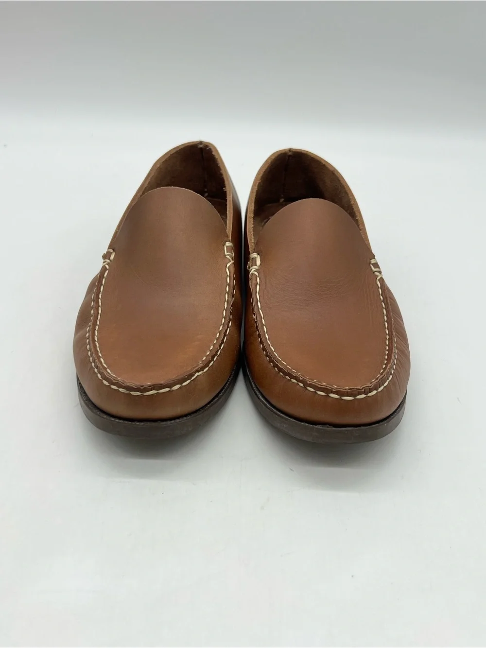 Oak Street Bootmakers Mens 10.5D Brown Leather Slip Moc Natural Chromexcel Shoes